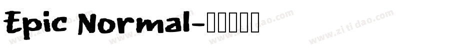Epic Normal字体转换